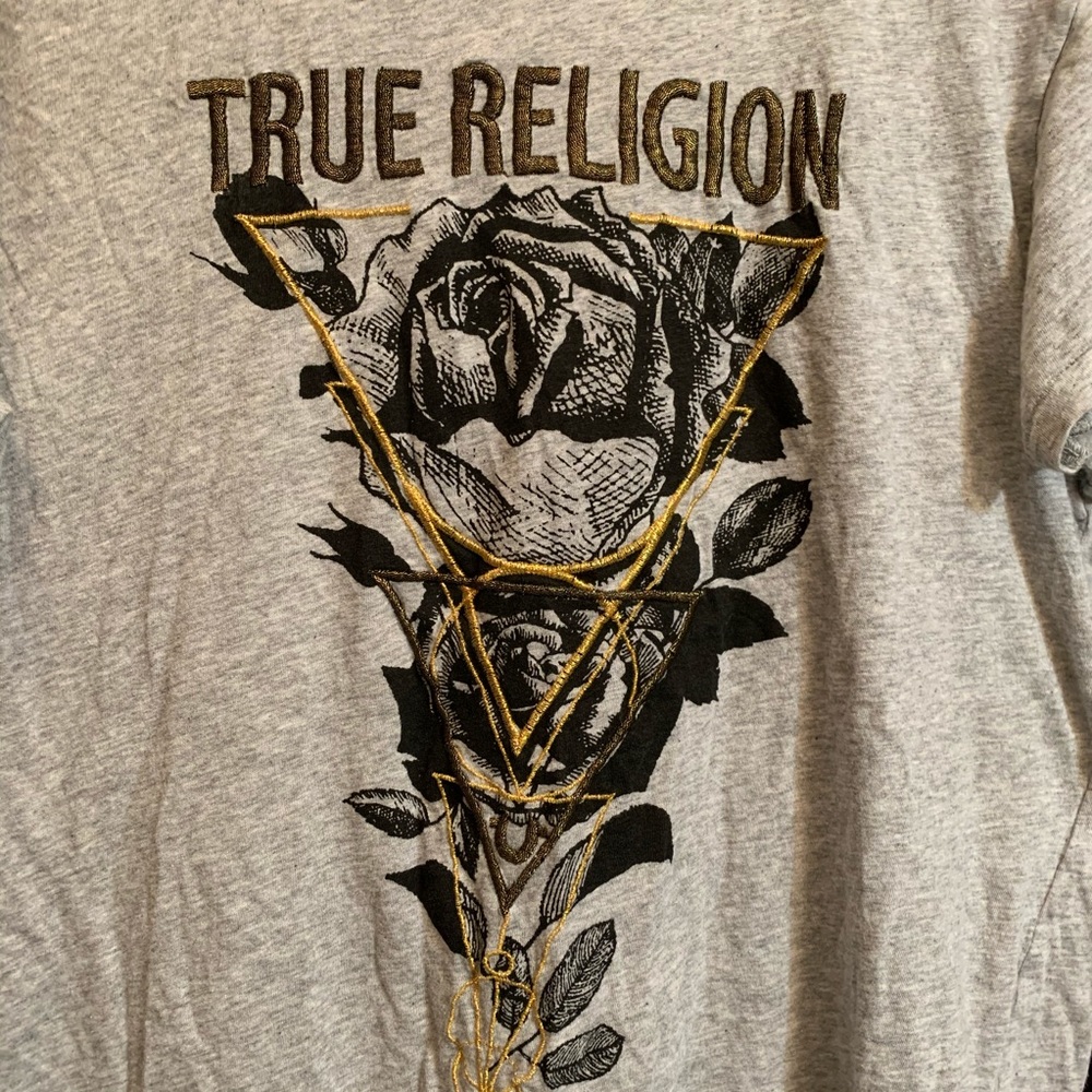 True Religion Rose Boyfriend Tee Shirt - Picture 2 of 6